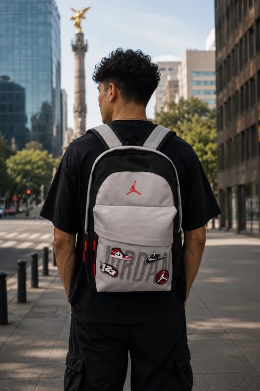 Mochila Jordan gris